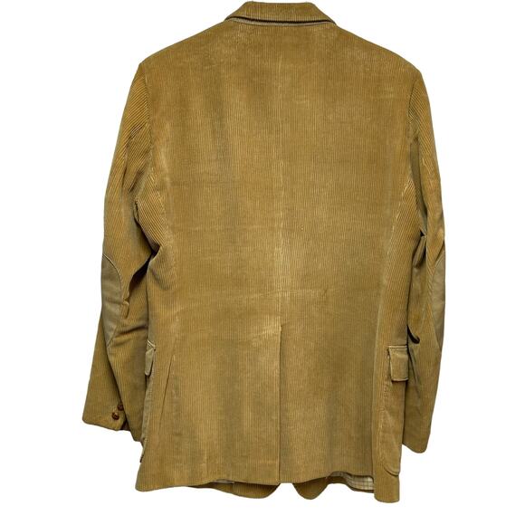 Romania Tan Corduroy Sports Jacket  Size 42 Vintage With Elbow pads - Picture 3 of 13